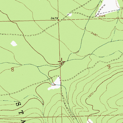 Topographic Map of North Fork Little Thompson River, MT