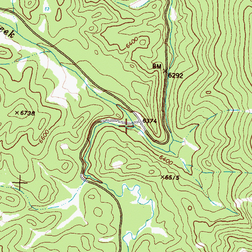 Topographic Map of North Fork Rock Creek, MT