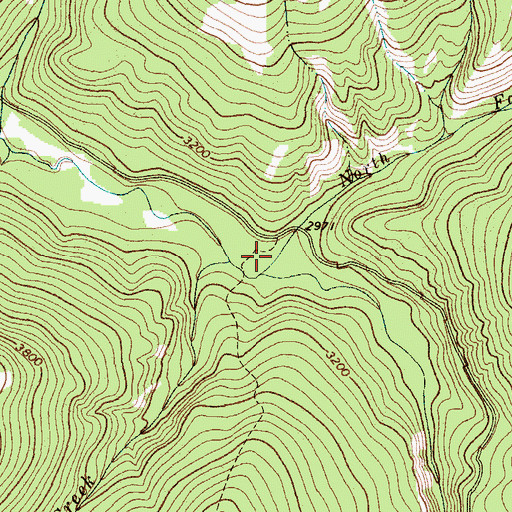 Topographic Map of North Fork Seventeenmile Creek, MT