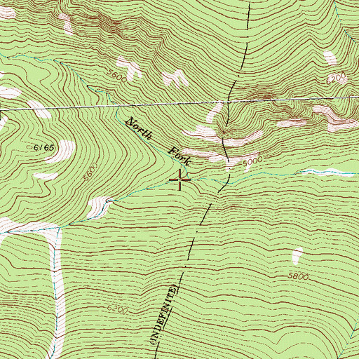 Topographic Map of North Fork Sweeney Creek, MT