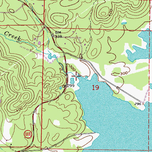 Topographic Map of Yount Creek, AR
