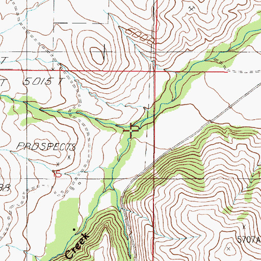 Topographic Map of North Pole Creek, MT