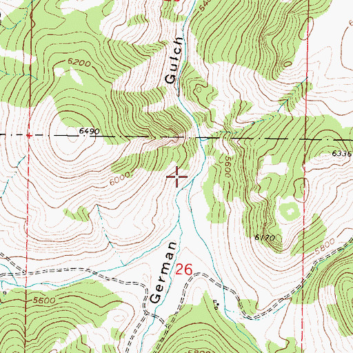 Topographic Map of Norton Creek, MT