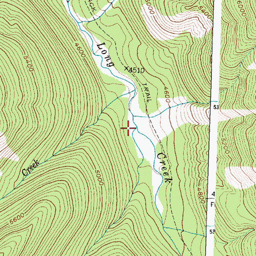 Topographic Map of Nye Creek, MT