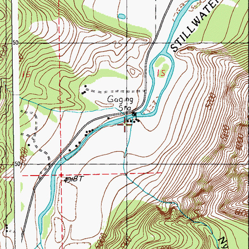 Topographic Map of Nye Creek, MT