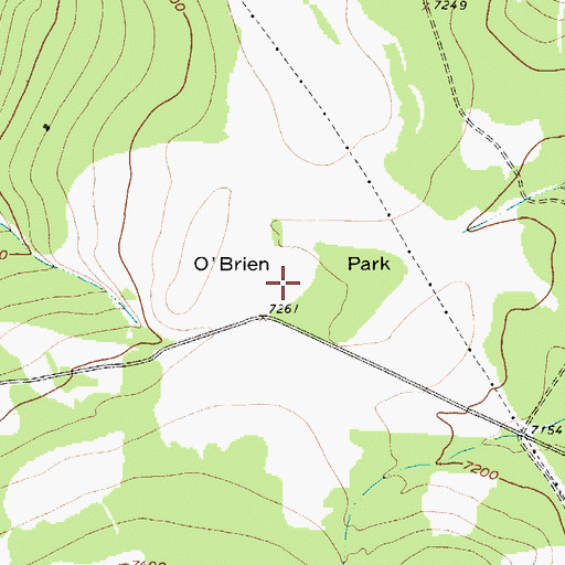 Topographic Map of O'Brien Park, MT