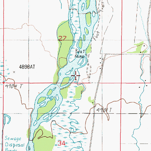Topographic Map of O'Dell Creek, MT