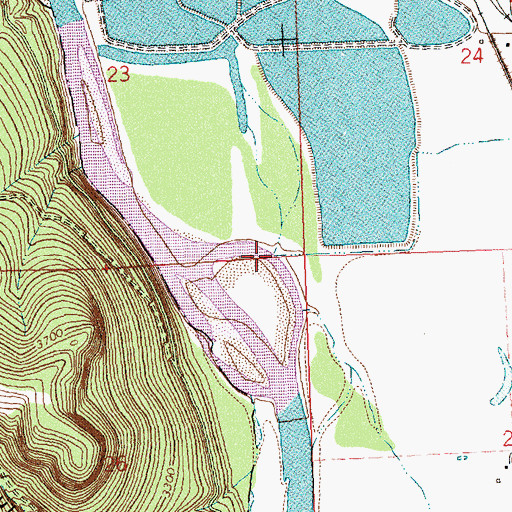Topographic Map of O'Keefe Creek, MT