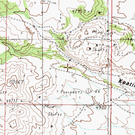 Topographic Map of Ohio Mines, MT