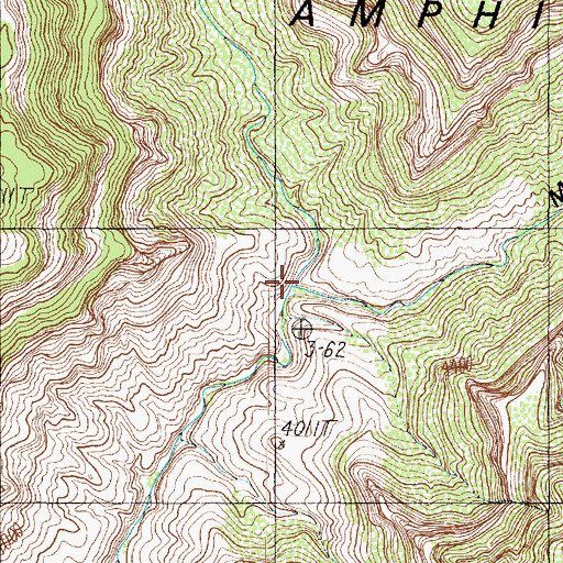 Topographic Map of Merlin Abyss, AZ