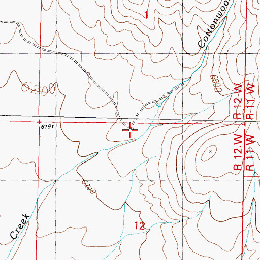 Topographic Map of Old Knoll Homestead, MT