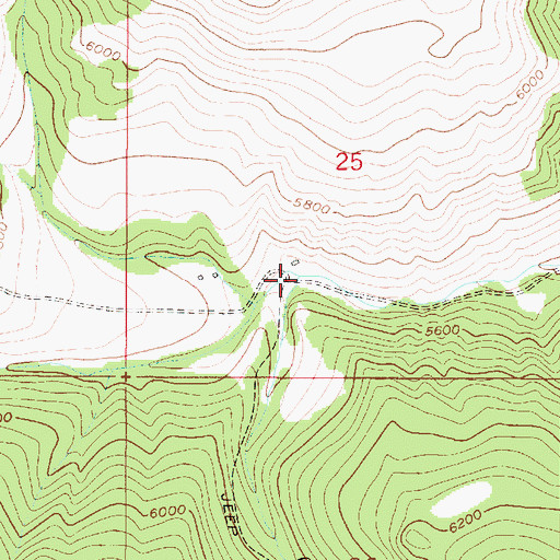 Topographic Map of Onion Creek, MT