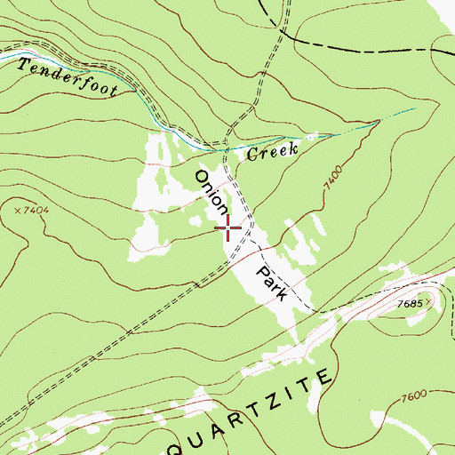 Topographic Map of Onion Park, MT