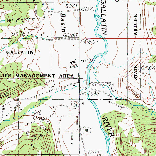 Topographic Map of Ophir School, MT