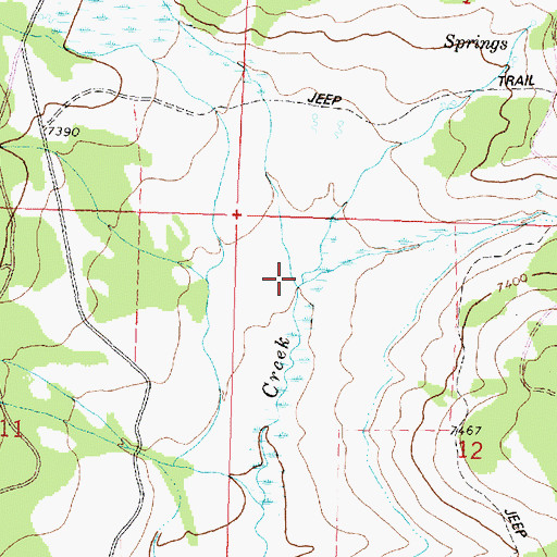 Topographic Map of Ore Creek, MT
