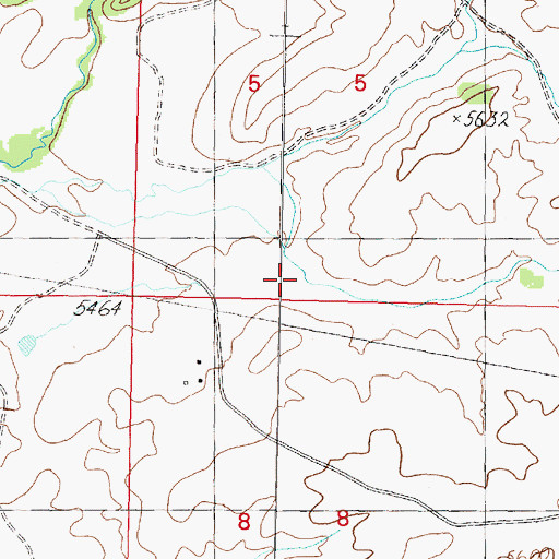 Topographic Map of Oro Fino Gulch, MT