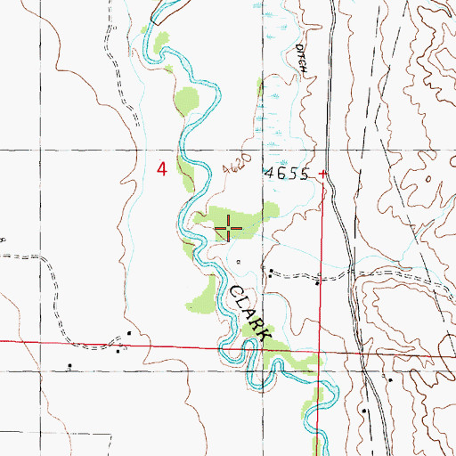 Topographic Map of Orofino Creek, MT