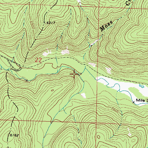 Topographic Map of Orphan Creek, MT