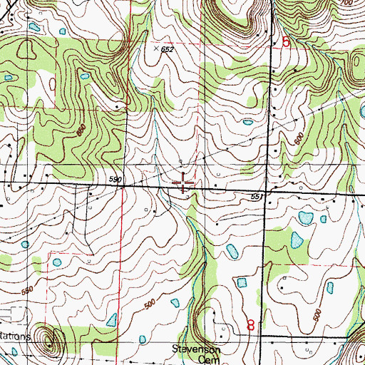 Topographic Map of Zion Missionary Baptist Church, AR