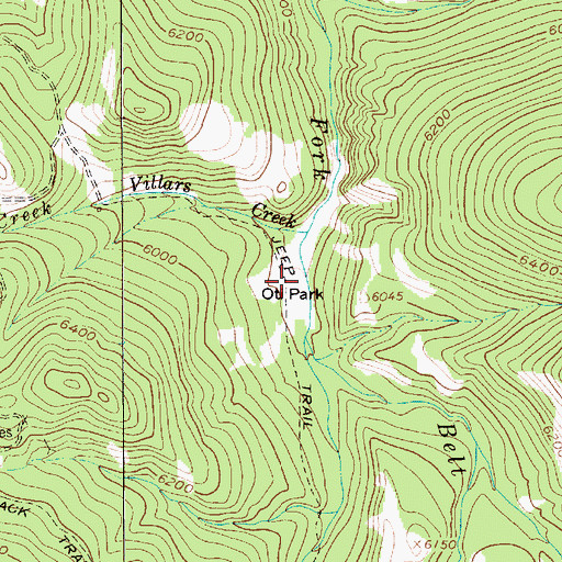 Topographic Map of Oti Park, MT