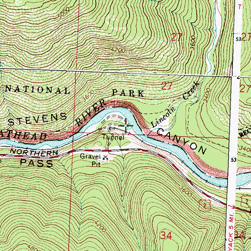 Topographic Map of Ousel Creek, MT