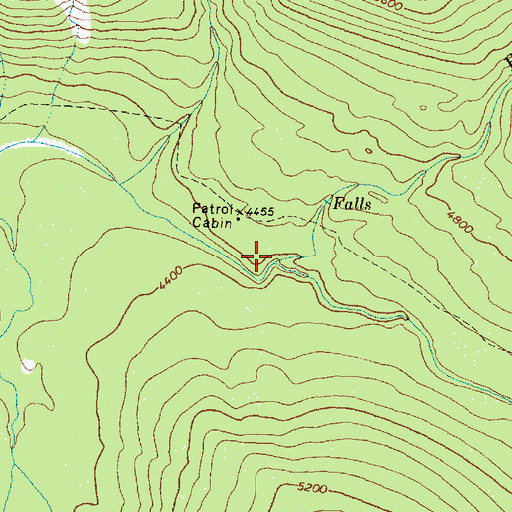 Topographic Map of Pacific Creek, MT