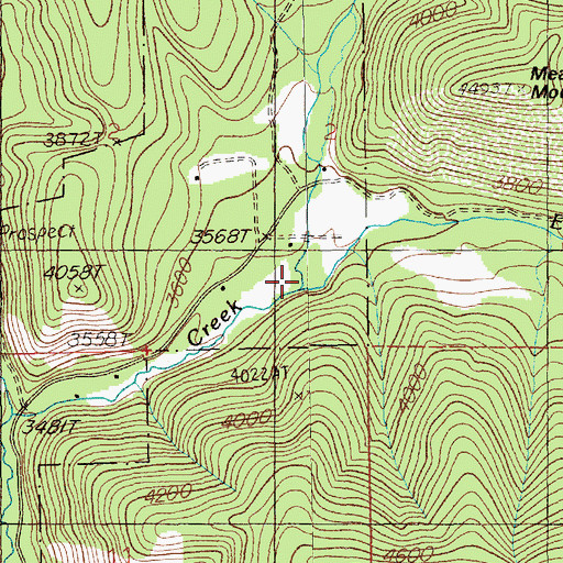 Topographic Map of Packer Creek, MT