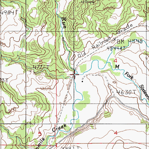 Topographic Map of Paddys Run, MT