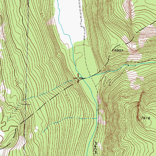 Topographic Map of Page Creek, MT