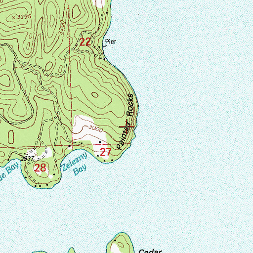 Topographic Map of Painted Rocks, MT