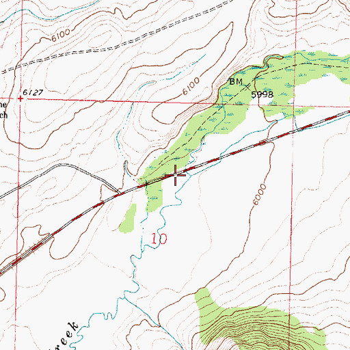 Topographic Map of Panama Creek, MT