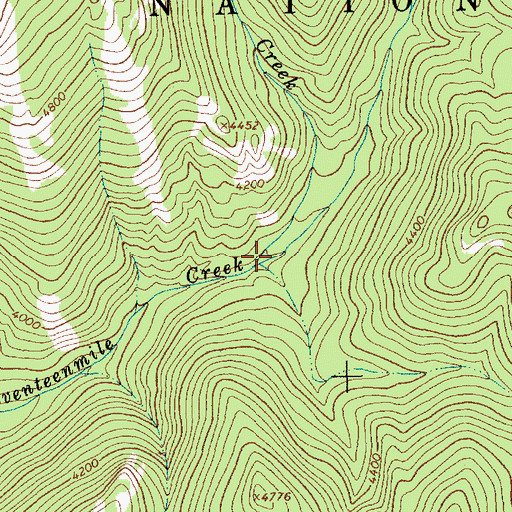 Topographic Map of Papoose Creek, MT