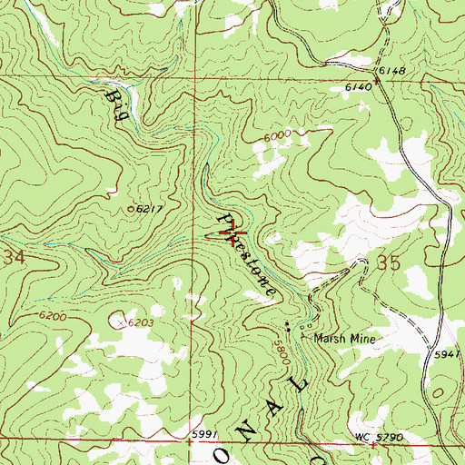 Topographic Map of Pappas Creek, MT