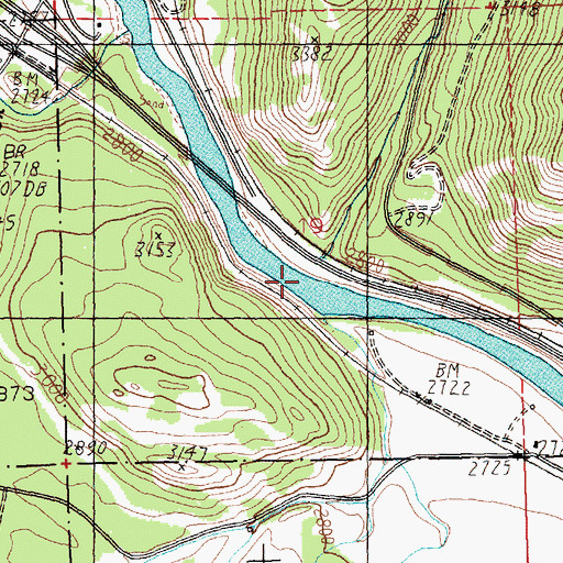 Topographic Map of Pardee Creek, MT