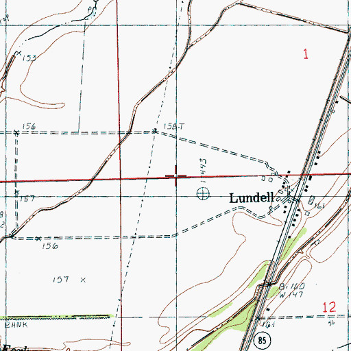 Topographic Map of Township of Mooney, AR