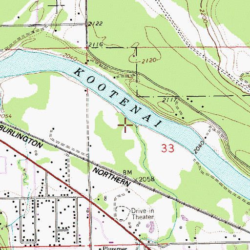 Topographic Map of Parmenter Creek, MT