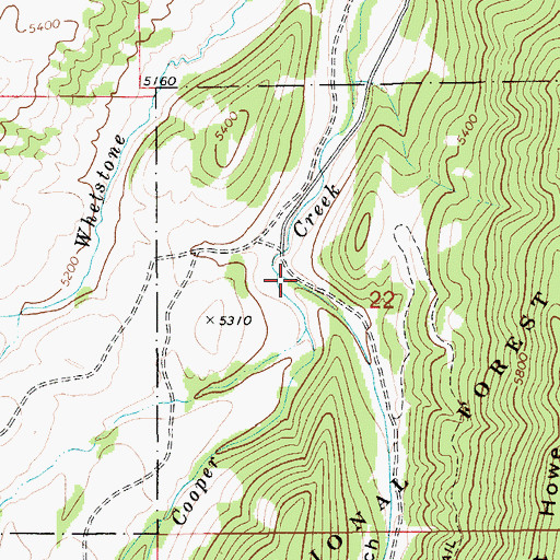 Topographic Map of Pasture Gulch, MT
