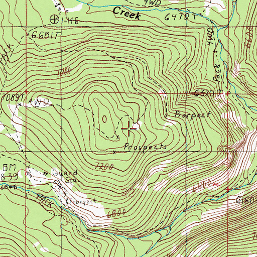 Topographic Map of Pataloma Mine, MT