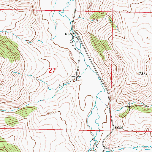Topographic Map of Patterson Canyon, MT