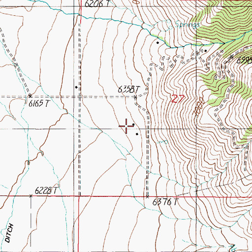 Topographic Map of Pearson Ranch, MT