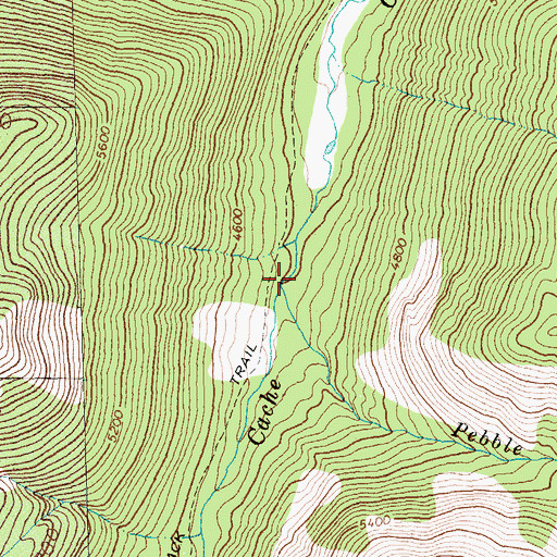 Topographic Map of Pebble Creek, MT