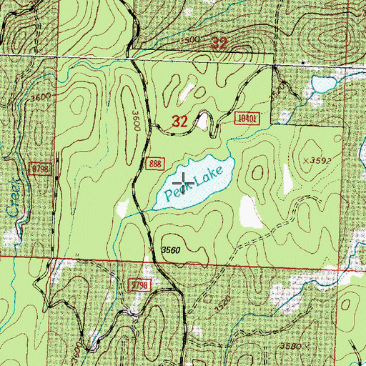 Topographic Map of Peck Lake, MT