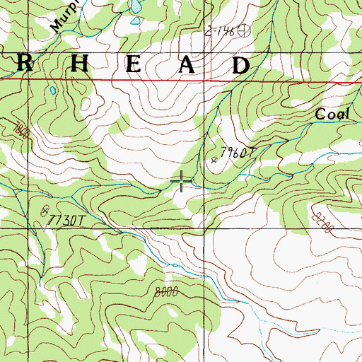Topographic Map of Perkins Creek, MT