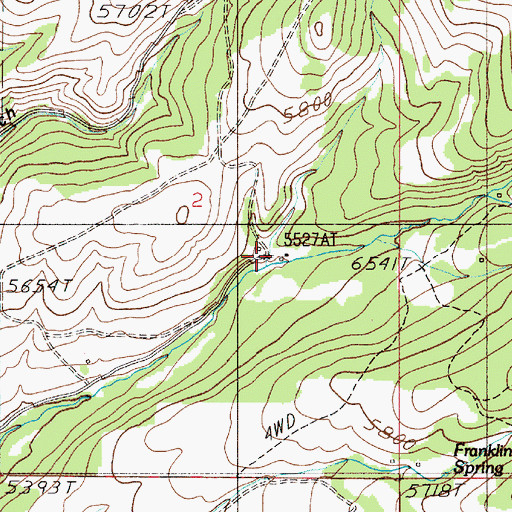 Topographic Map of Perkins Ranch, MT
