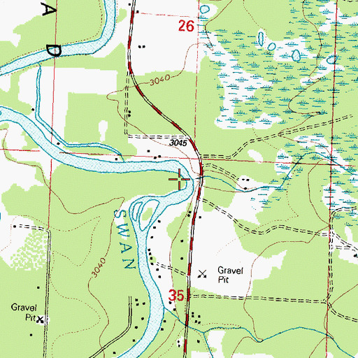 Topographic Map of Peterson Creek, MT