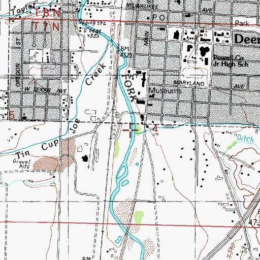 Topographic Map of Peterson Creek, MT
