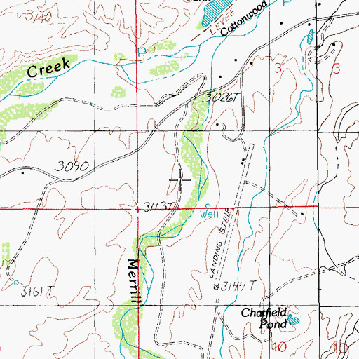 Topographic Map of Merrill Wash, AZ