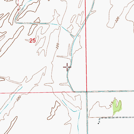 Topographic Map of Jerusalem School (historical), AR