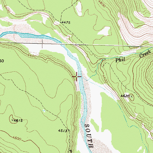 Topographic Map of Phil Creek, MT
