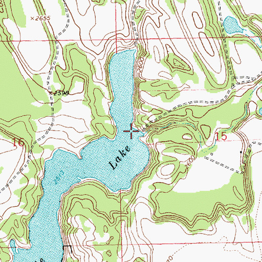 Topographic Map of Phillips Creek, MT
